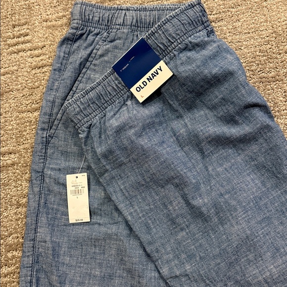 Old Navy Mens Denim Blue Jogger Shorts Size L - Picture 2 of 6